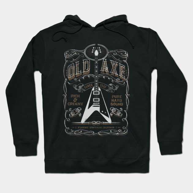 Old Axe Flying V Hoodie by mrspaceman